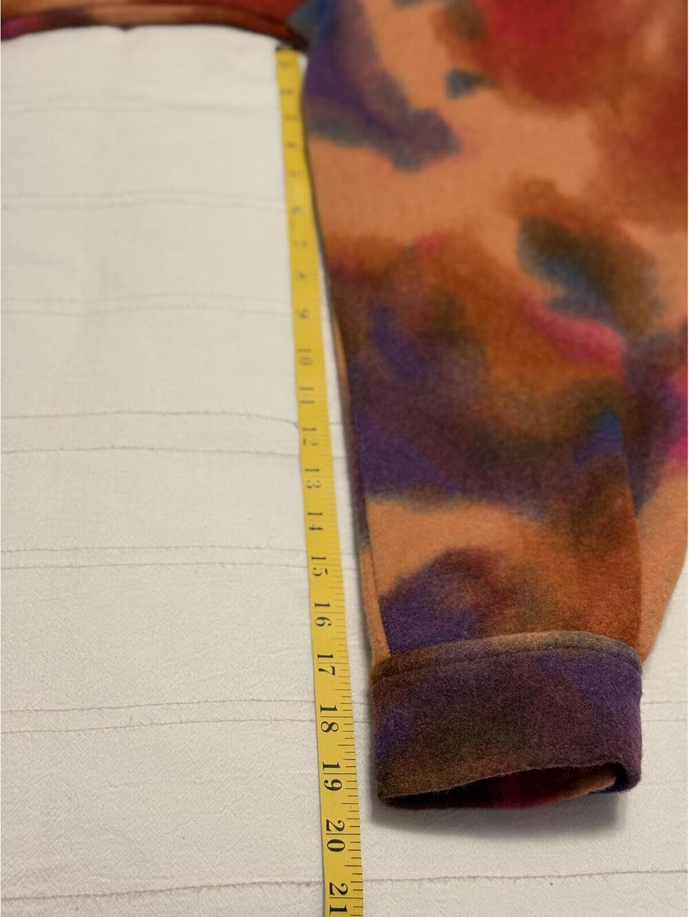 Wild Fable Multicolor Tie-Dye Fleece Shacket Size M Good Used Condition - Picture 5 of 8